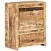 Cassettiera 60x33x75 Cm In Legno Massello Di Mango - Foto miniatura 5