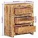 Cassettiera 60x33x75 Cm In Legno Massello Di Mango - Foto miniatura 6