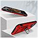 Cover Iphone 14 Pro Anti-urto Ibrida Anello Sostegno Funzione Supporto Rossa - Foto miniatura 2