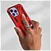 Cover Iphone 14 Pro Anti-urto Ibrida Anello Sostegno Funzione Supporto Rossa - Foto miniatura 3