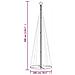 Albero di Natale a Cono Colorato 310 LED 100x300 cm - Foto miniatura 9