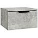 Comodino A Muro Grigio Cemento 34x30x20 Cm - Foto miniatura 2