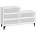 Scarpiera Bianca 102x36x60 Cm In Legno Multistrato - Foto miniatura 1