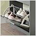 Scarpiera Salvaspazio Slim Con 3 Ante Portascarpe Salvaspazio Regolabili 52x23x117cm Grigio Fsr94-hg - Foto miniatura 3