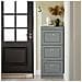Scarpiera Salvaspazio Slim Con 3 Ante Portascarpe Salvaspazio Regolabili 52x23x117cm Grigio Fsr94-hg - Foto miniatura 5
