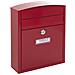 Compact E5736 Cassetta Postale Individuale In Acciaio, Cassetta Della Posta Da Esterno, Dimensione S (din A5), Facile Da Montare, Rosso - Foto miniatura 1