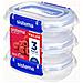 881523 Recipiente Per Cibo Rettangolare Contenitore 0,18 L Trasparente 3 Pz - Foto miniatura 1