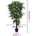Albero Mango Artificiale 600 Foglie 150 Cm Verde - Foto miniatura 8