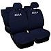 Coprisedili Auto Compatibili Per Agila, Made In Italy, Set Di Copri Sedili Anteriori E Posteriori Con Copri Poggiatesta Incluso, Tessuto Poliestere, Colore - Blu - Foto miniatura 1