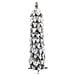 Albero Di Natale Artificiale Con 45 Led E Neve Floccata 90 Cm - Foto miniatura 3