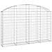 Cesto Gabbione Ad Arco 200x30x120/140 Cm Ferro Zincato - Foto miniatura 1