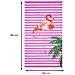 Telo Mare Grande 100x160 Jacquard Spugna Asciugamano Spiaggia Maui Flamenco - Foto miniatura 4