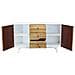 Mobile Credenza Da Interno In Legno Con 2 Ante E 3 Cassetti Linea Classic - Foto miniatura 4