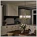 Lampadario Contemporaneo Nye Acciaio Ottone Naturale Spazzolato 6 Luci E14 - Foto miniatura 2