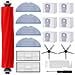Kit Ricambi Per Xiaomi Roborock S7 Maxv Ultra /s7 Pro Ultra, 6 Sacchetti Per La Polvere, 1 Spazzola Principale A Rullo, 2 Spazzole Laterali, 2 Filtri, 4 Panni Per Mop - Foto miniatura 1