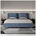 Letto Contenitore Imbottito 200x210 Microfibra Blu Antea - Foto miniatura 3