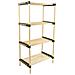 Scaffale Da Bagno Portaoggetti 4 Ripiani Legno Bambù,scaffale A Colonna Multiuso, Organizer Libreria Cucina, Garage, Giardino,colore Naturale,dimensioni P28xl48xh93 - Foto miniatura 4