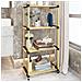 Scaffale Da Bagno Portaoggetti 4 Ripiani Legno Bambù,scaffale A Colonna Multiuso, Organizer Libreria Cucina, Garage, Giardino,colore Naturale,dimensioni P28xl48xh93 - Foto miniatura 5