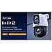 Telecamera Esterna Rotante a Doppia Lente IP65 Wi-Fi 6 MPx LED Notturno Audio Rilevamento - Foto miniatura 6