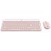 Tastiera e Mouse Wireless 920-011316  (Layout Francese) Colore Rosa - Foto miniatura 3