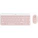 Tastiera e Mouse Wireless 920-011316  (Layout Francese) Colore Rosa - Foto miniatura 1