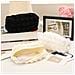 Astuccio Portapenne In Poliestere Ampio - Organizer E Borsa Trucco Morbidi White - Foto miniatura 2