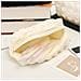Astuccio Portapenne In Poliestere Ampio - Organizer E Borsa Trucco Morbidi White - Foto miniatura 5