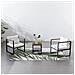 Vigo Set Di Mobili Da Giardino Panoramici In Resina Intrecciata, 8 Posti, Bianco E Nero - Foto miniatura 3