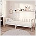 Divano Letto Con Materasso 90x200 Cm Bianco In Legno Di Pino - Foto miniatura 8