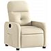 Poltrona Elettrica Reclinabile Crema In Tessuto - Foto miniatura 2