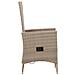 Sedie Da Esterno 2 Pz Con Cuscini In Polyrattan Beige - Foto miniatura 6