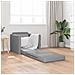Divano Letto a Terra 2-in-1 Grigio Chiaro 74x77x81 cm Tessuto - Foto miniatura 3