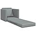 Divano Letto a Terra 2-in-1 Grigio Chiaro 74x77x81 cm Tessuto - Foto miniatura 4