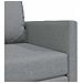 Divano Letto a Terra 2-in-1 Grigio Chiaro 74x77x81 cm Tessuto - Foto miniatura 8