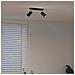 Faretto da soffitto regolabile a due vie nero GU10 - Foto miniatura 10
