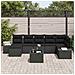 Set divano da giardino 8 pezzi con cuscini beige in polirattan - Foto miniatura 3