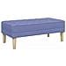 Panchina in Jeans Blu 113x57x39 cm in Tessuto - Foto miniatura 1