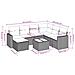 Set Divani da Giardino con Cuscini 8 pz Nero in Polyrattan - Foto miniatura 3