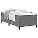 Letto a molle Grigio Chiaro 90 x 200 cm Tessuto in Cords - Foto miniatura 1