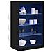 Sideboard con luci LED Nero Rovere 60,5x37x100 cm - Foto miniatura 3
