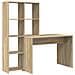 Scrivania rovere sonoma 138.5 x 55 x 143 cm Legno multistrato - Foto miniatura 1