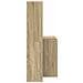 Scrivania rovere sonoma 138.5 x 55 x 143 cm Legno multistrato - Foto miniatura 5