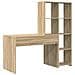 Scrivania rovere sonoma 138.5 x 55 x 143 cm Legno multistrato - Foto miniatura 6