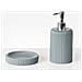 Set Da 5 Accessori Per Il Bagno Camana Grigio Chiaro - Foto miniatura 3
