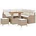 Set Divano da Giardino 8 pcs Beige e Crema 90 x 55 x 71 cm - Foto miniatura 1
