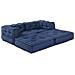 Cuscino 2 pcs Blu 70 x 70 x 54 cm Poliestere - Foto miniatura 6