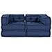 Cuscino 2 pcs Blu 70 x 70 x 54 cm Poliestere - Foto miniatura 7