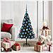 Albero di Natale con 150 LED con supporto Nero 120 cm PVC - Foto miniatura 2