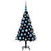 Albero di Natale con 150 LED con supporto Nero 120 cm PVC - Foto miniatura 4