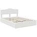 Letto con Contenitore Bianco 140 x 200 cm Legno multistrato - Foto miniatura 4